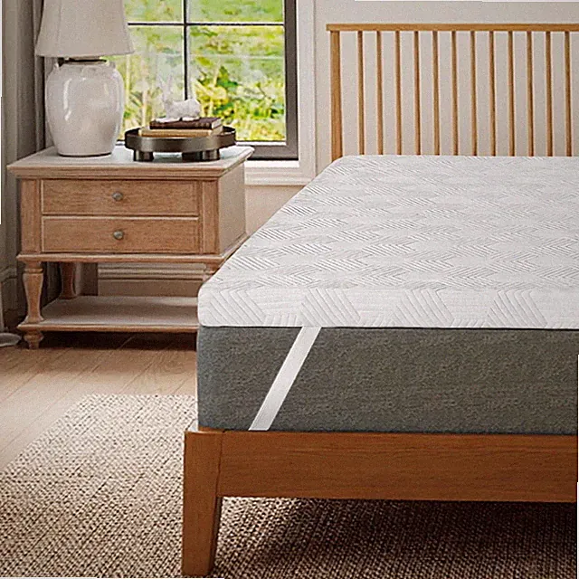 3 Inch Egg Crate Memory Foam Mattress Topper for Back Pain Relief, Soft Mattr...