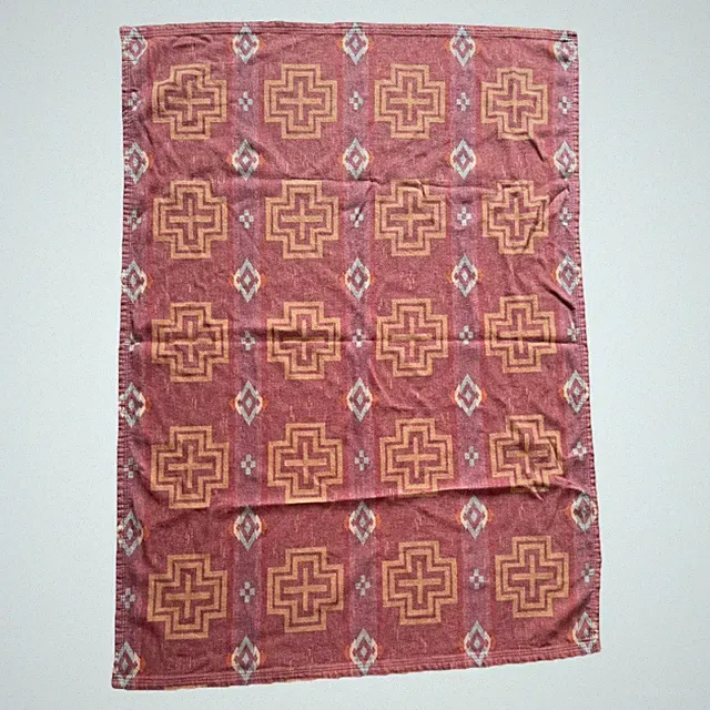 Pendleton Home Collection Organic Cotton Red Plaid Throw Cabin Blanket