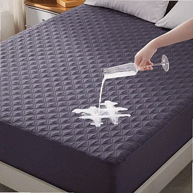 Waterproof Mattress Protector, Noiseless Mattress Pad with Deep Pocket, Soft